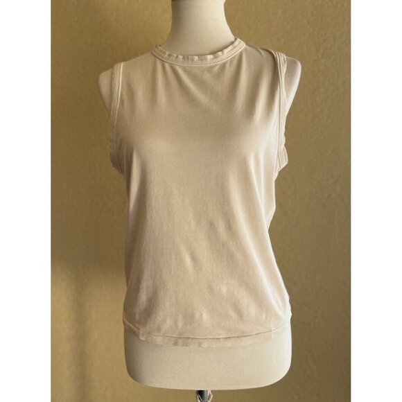SKIMS Women's Outdoor Crew Neck Sleeveless Tank Top Size 2X Bone - Picture 9 of 9